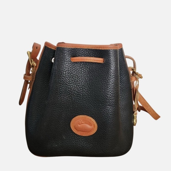 Dooney & Bourke Handbags - New Dooney & Burke Pebble Grain Leather
Drawstring Crossbody Bucket Bag.